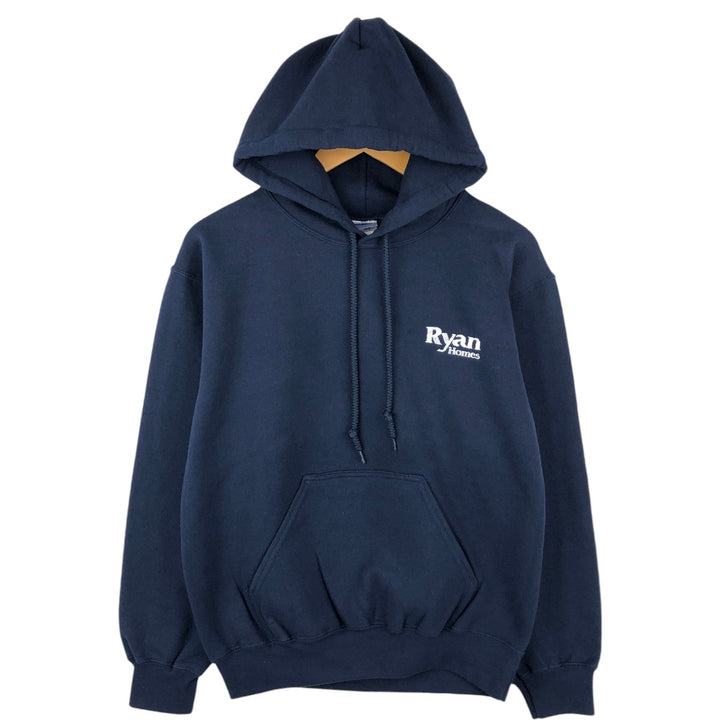 Gildan Advertising Sweat Pullover Hoodie, Men's Size S (approx.) cotton navy blue type Vintage Second Hand