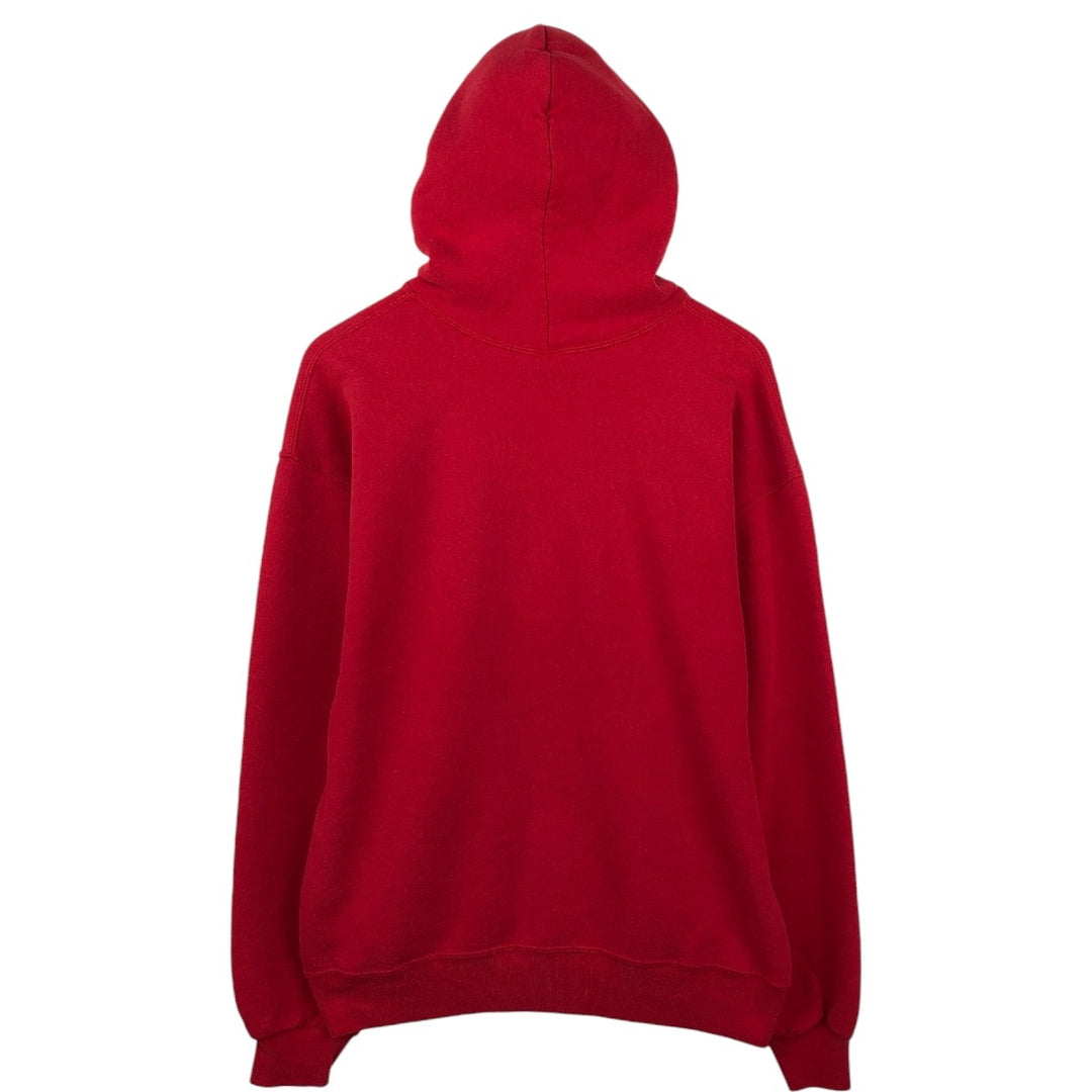 90'S Russell sweatshirt pullover hoodie, men's size L, vintage cotton red type Vintage Second Hand