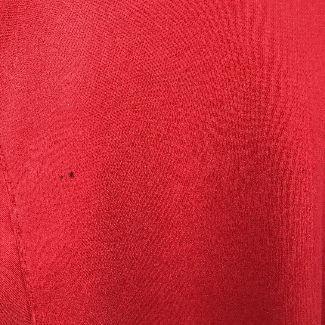 90'S Russell sweatshirt pullover hoodie, men's size L, vintage cotton red type Vintage Second Hand