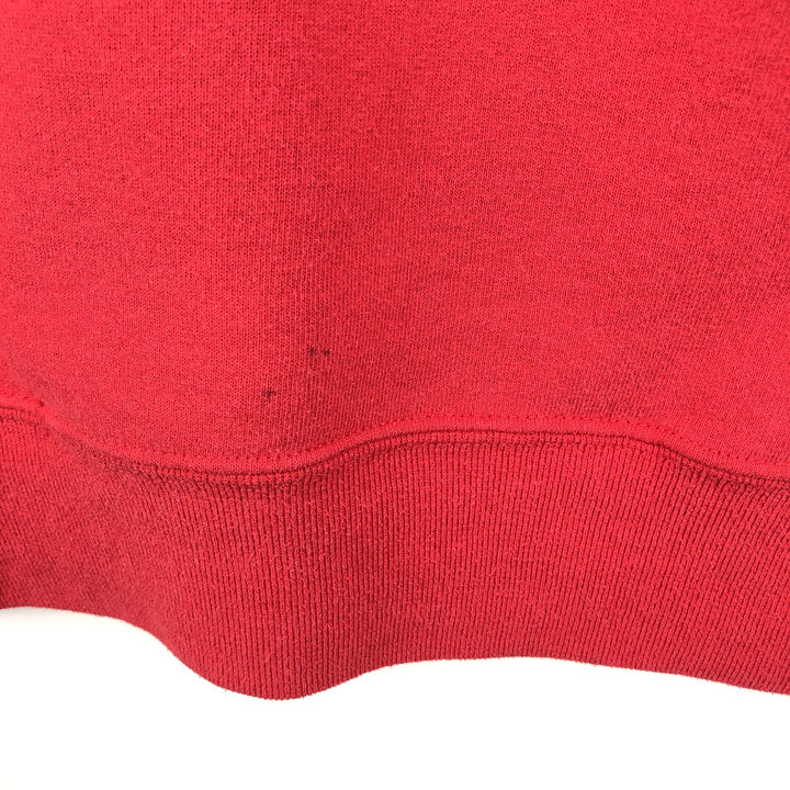 90'S Russell sweatshirt pullover hoodie, men's size L, vintage cotton red type Vintage Second Hand