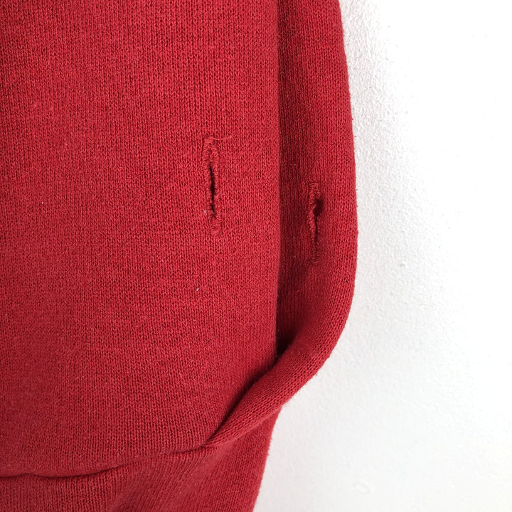 90'S Russell sweatshirt pullover hoodie, men's size L, vintage cotton red type Vintage Second Hand