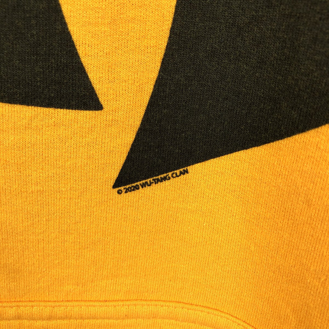 Wu-Tang Clan Rap Sweat Pullover Hoodie Men's M Size cotton yellow type Vintage Second Hand