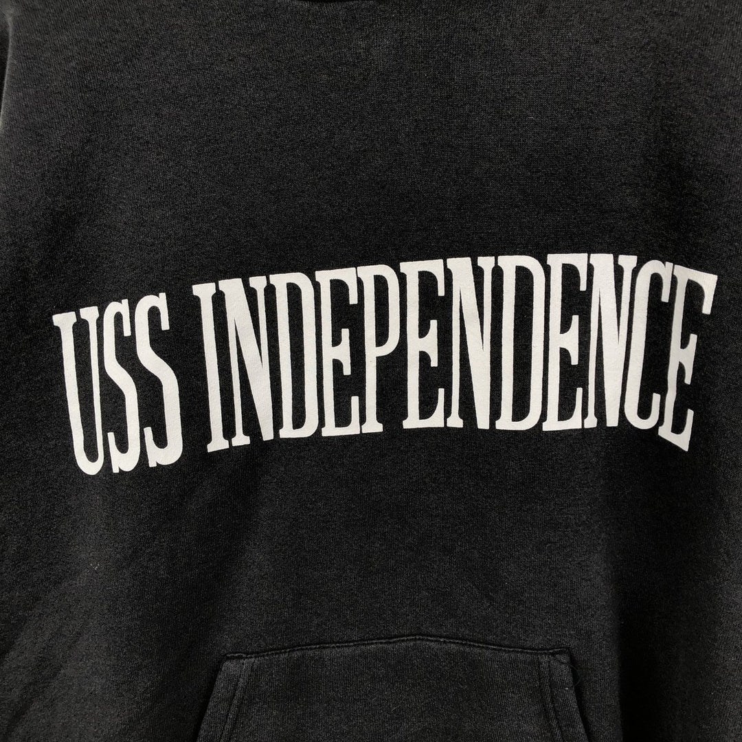 1980'S Soffe sweatshirt pullover hoodie, made in USA, men's size M equivalent, vintage. polyester black type Vintage Second Hand