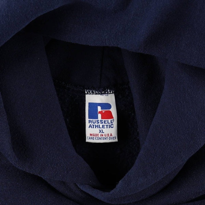 Vintage 90'S Russell pullover sweatshirt, made in the USA, men's size XL cotton navy blue type Vintage Second Hand