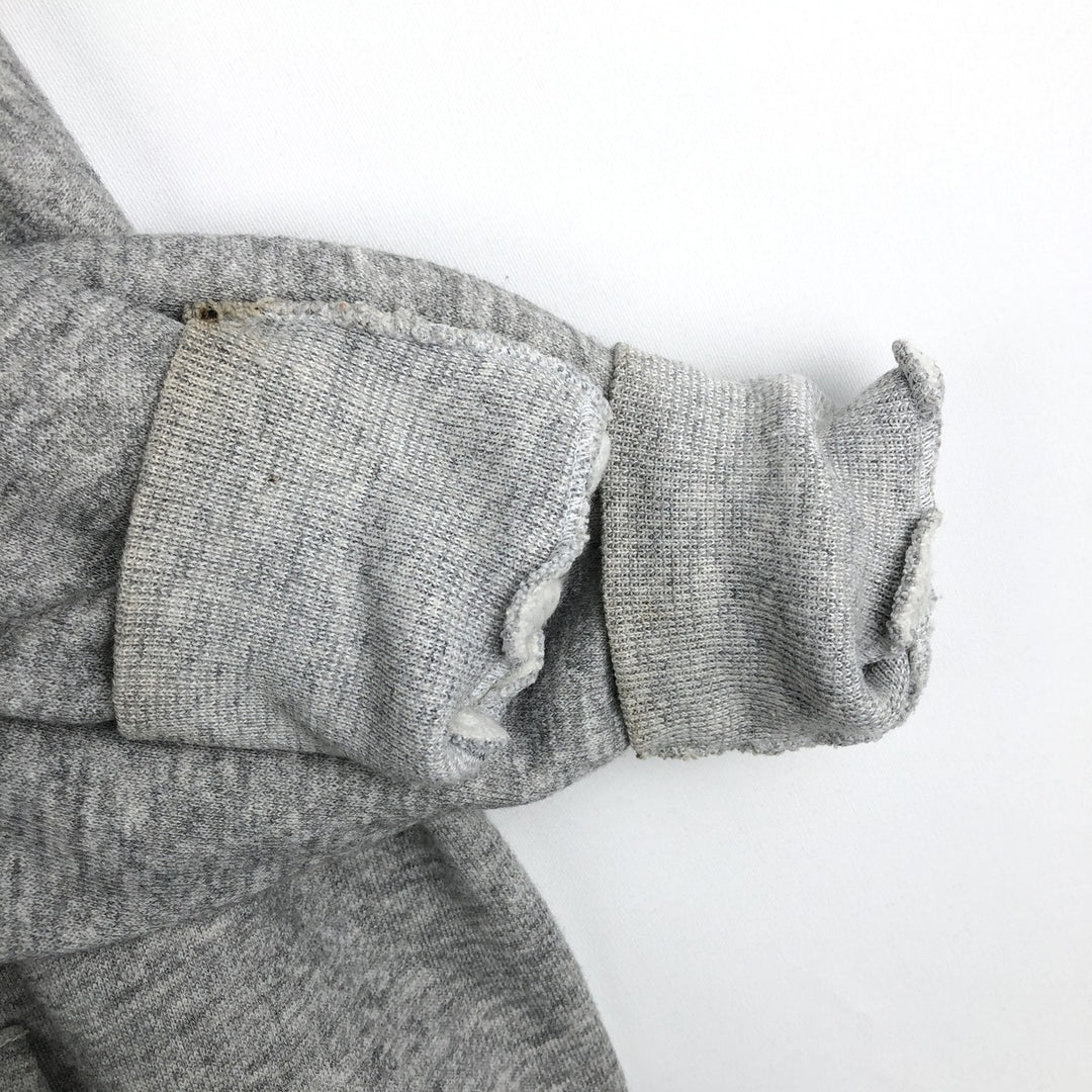 Black-billed Loon Pattern Animal Sweatshirt Pullover Hoodie (Men's Size L) unclear gray type Vintage Second Hand