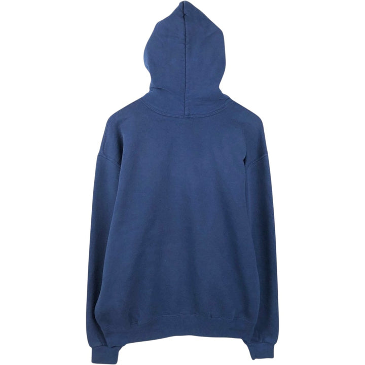 90'S Russell sweatshirt pullover hoodie, men's size L, vintage cotton navy blue type Vintage Second Hand