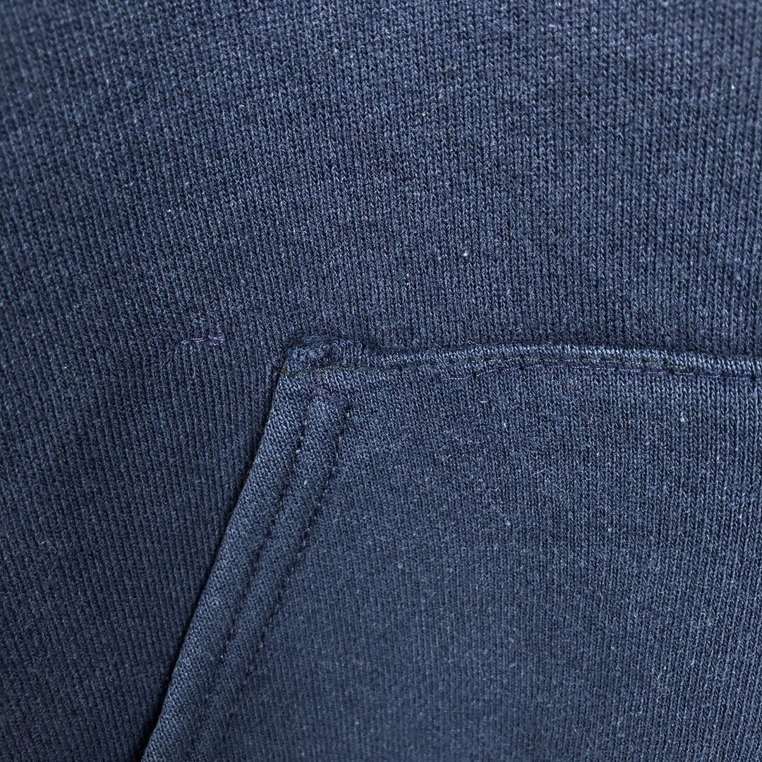90'S Russell sweatshirt pullover hoodie, men's size L, vintage cotton navy blue type Vintage Second Hand