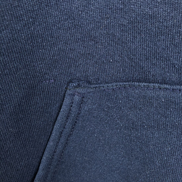 90'S Russell sweatshirt pullover hoodie, men's size L, vintage cotton navy blue type Vintage Second Hand