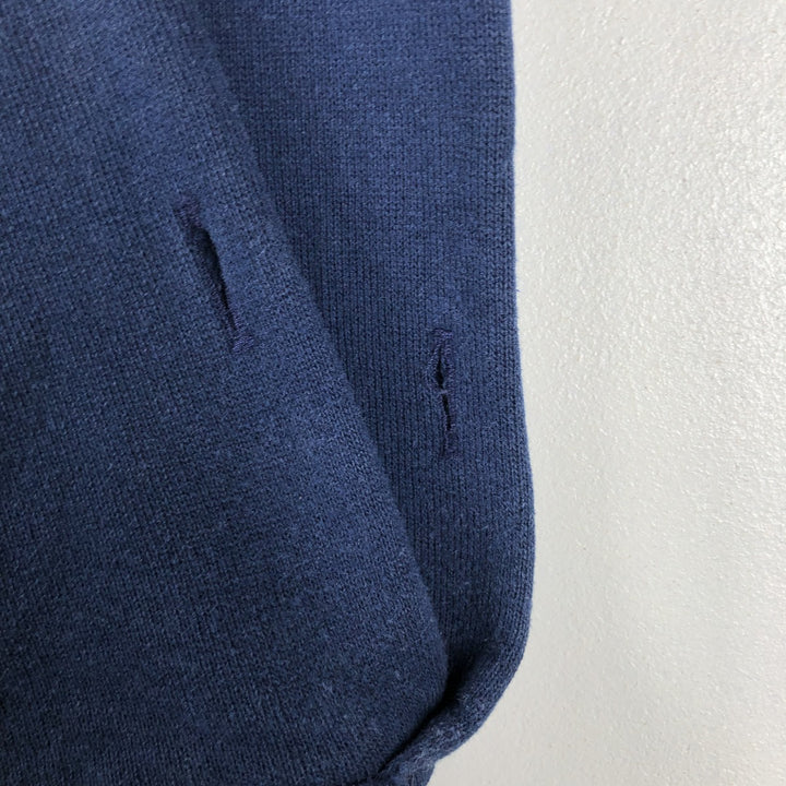 90'S Russell sweatshirt pullover hoodie, men's size L, vintage cotton navy blue type Vintage Second Hand