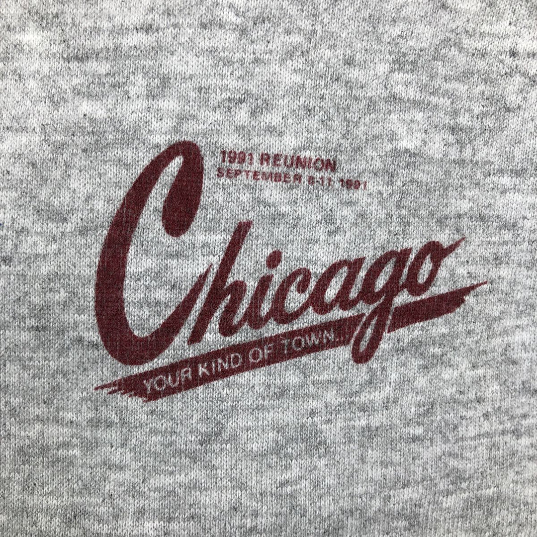 90'S Hanes Blue Tag Sweatshirt Pullover Hoodie, Made in USA, Men's XL equivalent, Vintage cotton gray type Vintage Second Hand