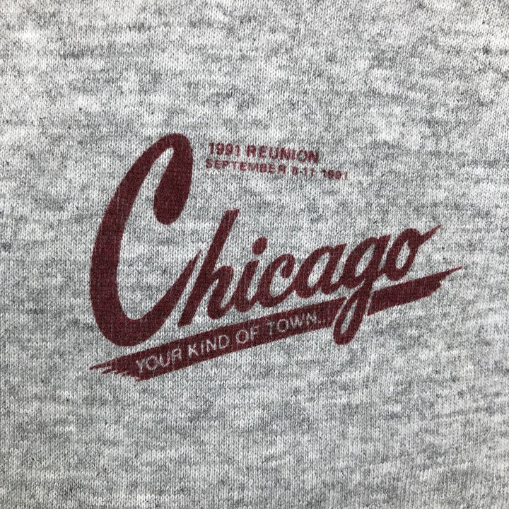 90'S Hanes Blue Tag Sweatshirt Pullover Hoodie, Made in USA, Men's XL equivalent, Vintage cotton gray type Vintage Second Hand
