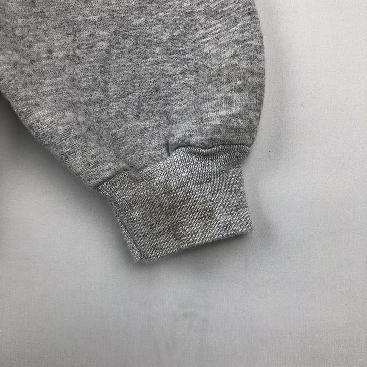 90'S Hanes Blue Tag Sweatshirt Pullover Hoodie, Made in USA, Men's XL equivalent, Vintage cotton gray type Vintage Second Hand