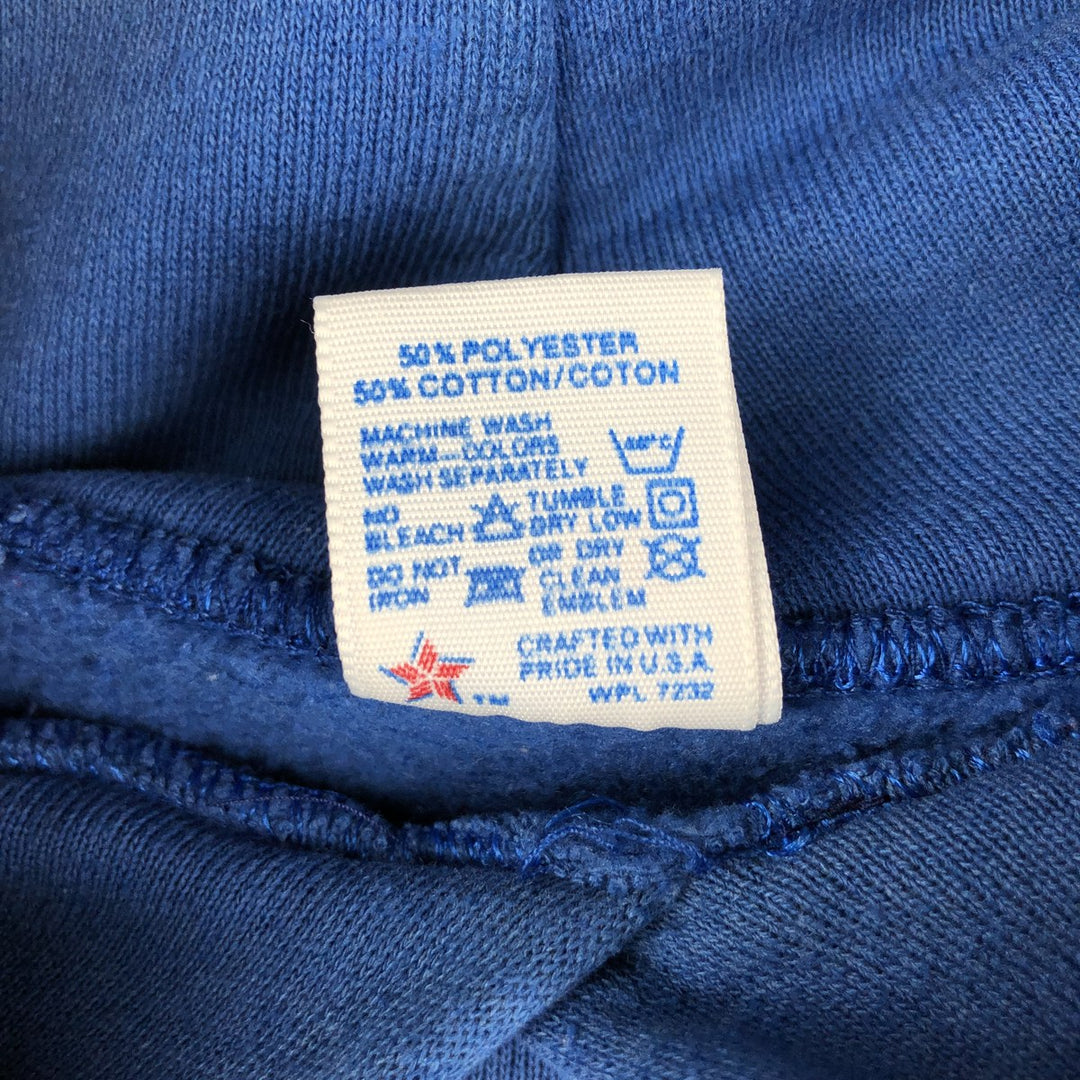 80'S Russell Snake Pattern Python Pattern Sweatshirt Pullover Hoodie, Made in USA, Men's Size L (Equivalent), Vintage polyester blue type Vintage Second Hand