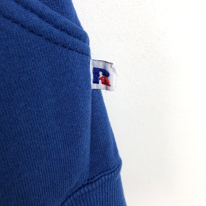 80'S Russell Snake Pattern Python Pattern Sweatshirt Pullover Hoodie, Made in USA, Men's Size L (Equivalent), Vintage polyester blue type Vintage Second Hand