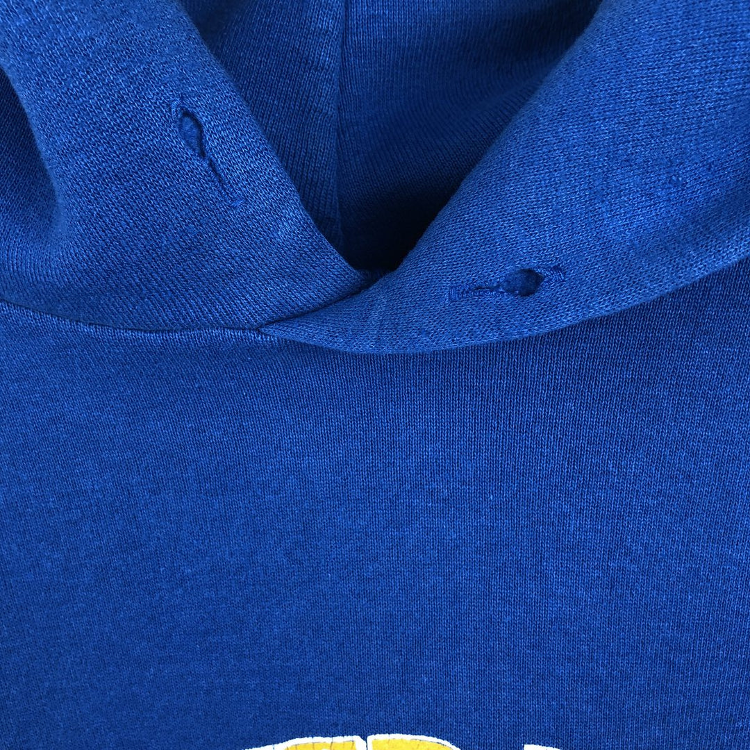 80'S Russell Snake Pattern Python Pattern Sweatshirt Pullover Hoodie, Made in USA, Men's Size L (Equivalent), Vintage polyester blue type Vintage Second Hand