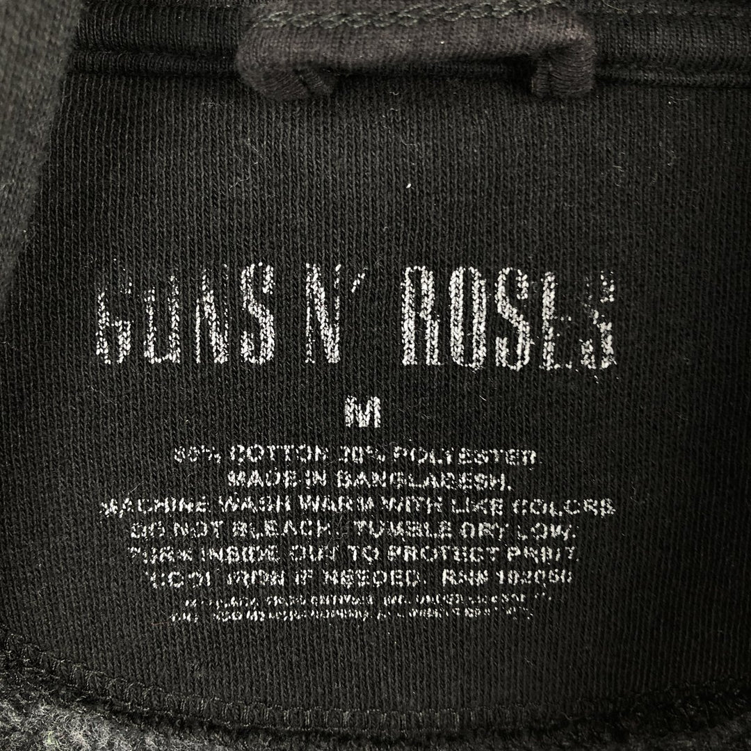 Guns N' Roses band sweatshirt pullover hoodie, men's size M (approx.) cotton black type Vintage Second Hand