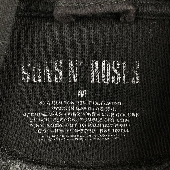 Guns N' Roses band sweatshirt pullover hoodie, men's size M (approx.) cotton black type Vintage Second Hand