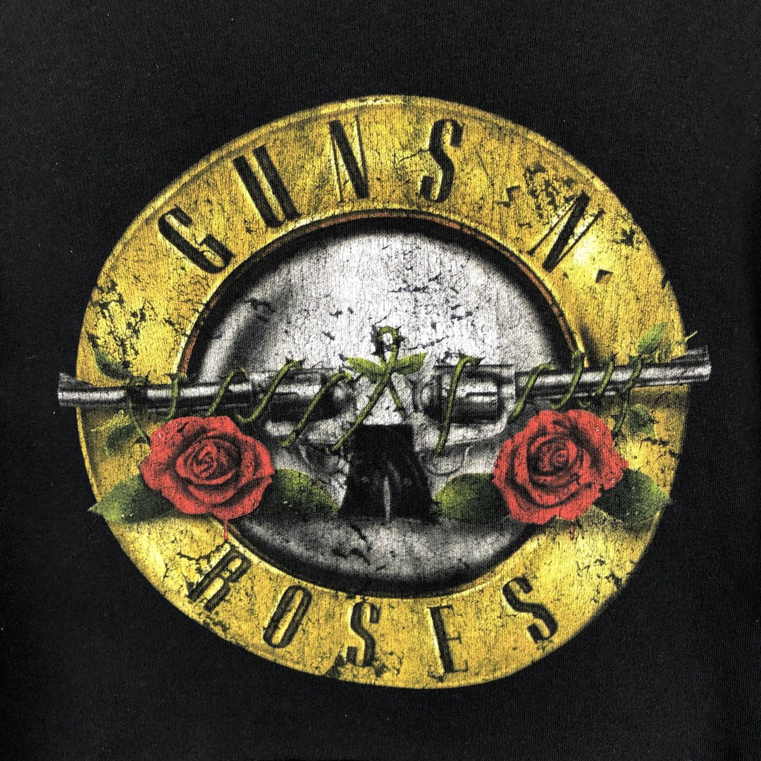 Guns N' Roses band sweatshirt pullover hoodie, men's size M (approx.) cotton black type Vintage Second Hand