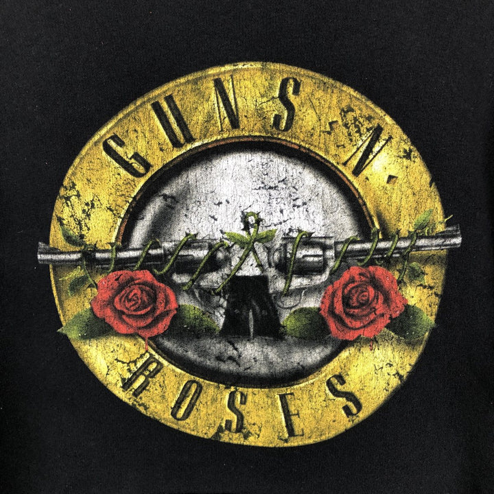 Guns N' Roses band sweatshirt pullover hoodie, men's size M (approx.) cotton black type Vintage Second Hand