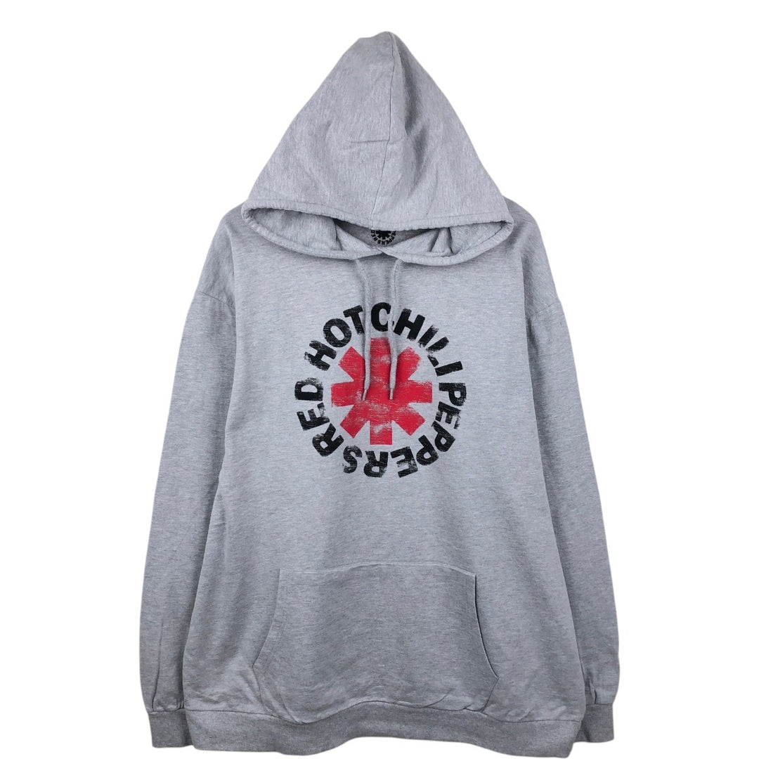 RED HOT CHILI PEPPERS Band Sweatshirt Pullover Hoodie, Men's XXXXL (approx.) unclear gray type Vintage Second Hand