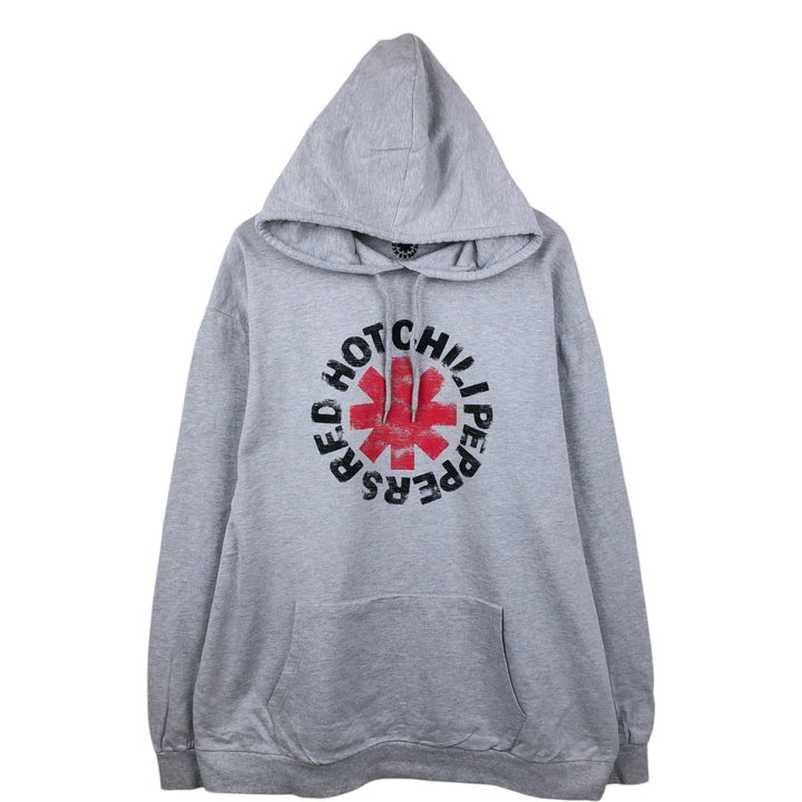RED HOT CHILI PEPPERS Band Sweatshirt Pullover Hoodie, Men's XXXXL (approx.) unclear gray type Vintage Second Hand