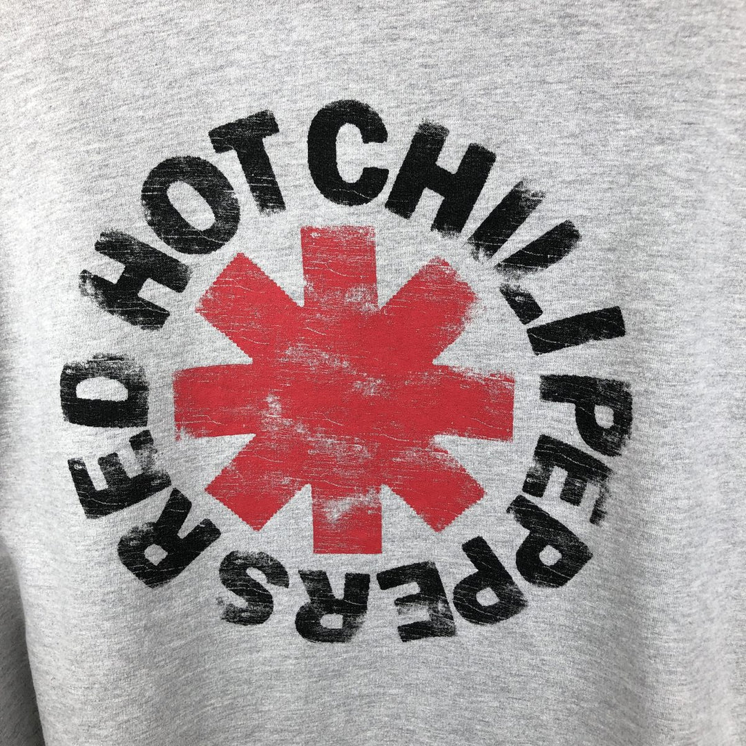 RED HOT CHILI PEPPERS Band Sweatshirt Pullover Hoodie, Men's XXXXL (approx.) unclear gray type Vintage Second Hand