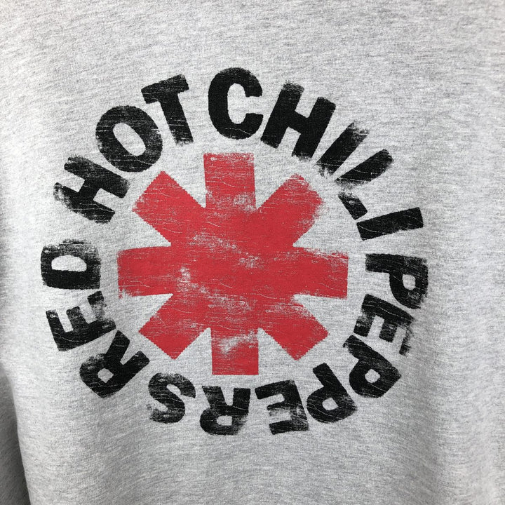 RED HOT CHILI PEPPERS Band Sweatshirt Pullover Hoodie, Men's XXXXL (approx.) unclear gray type Vintage Second Hand