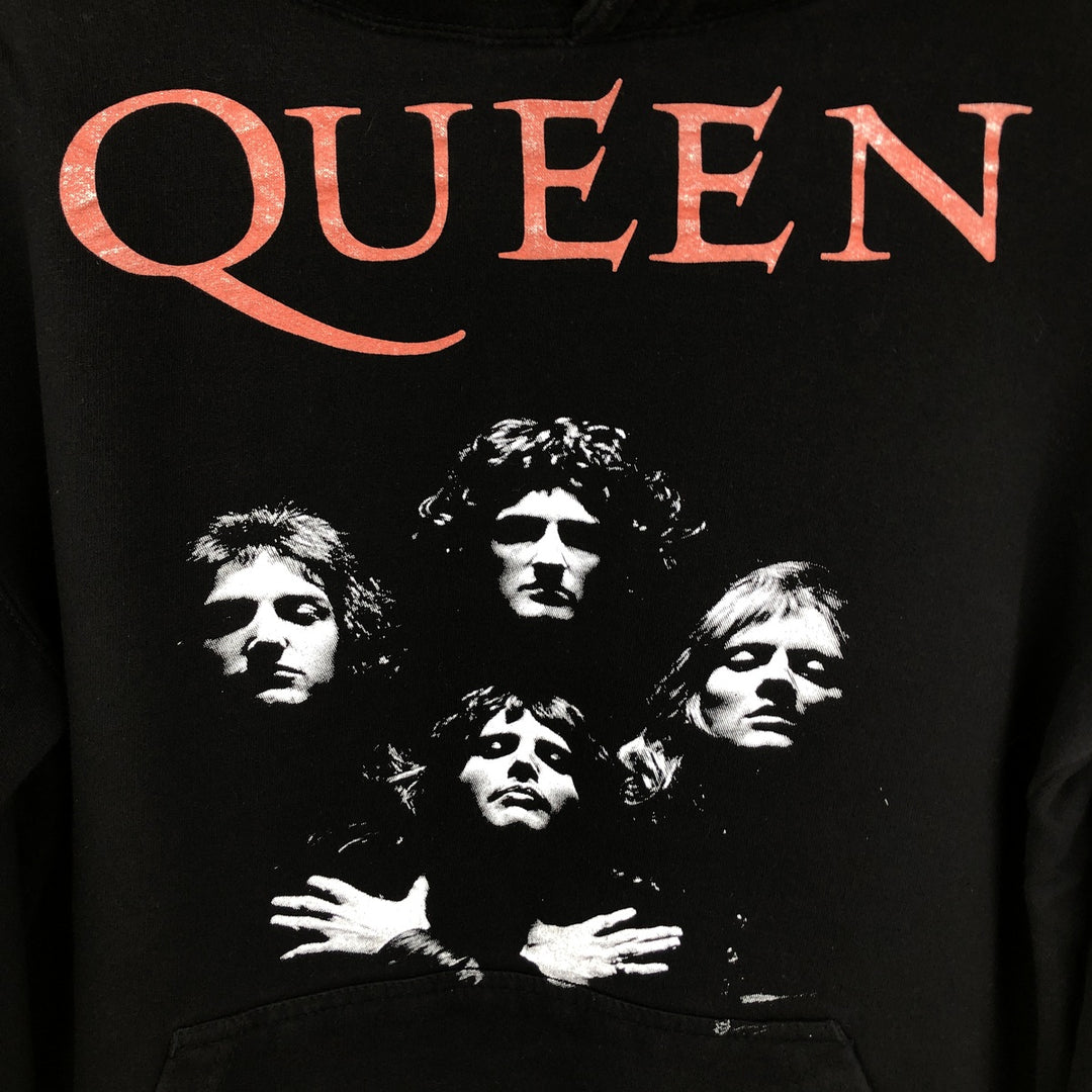 QUEEN Band Sweatshirt Pullover Hoodie, Men's Size M unclear black type Vintage Second Hand