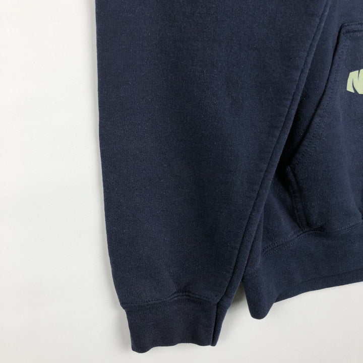 NIRVANA band sweatshirt pullover hoodie, men's size M (approx.) cotton navy blue type Vintage Second Hand