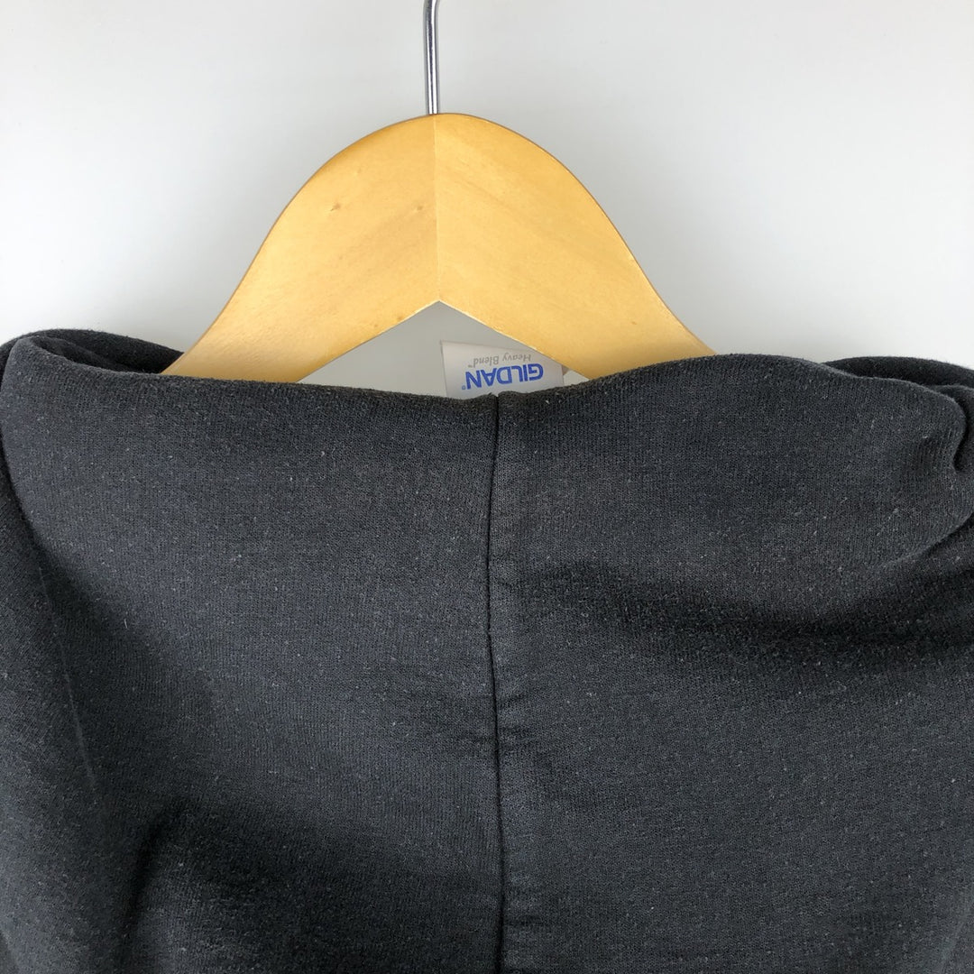 Gildan SLAYER Skull Pattern Band Sweatshirt Pullover Hoodie - Men's Size L (approx.) cotton black type Vintage Second Hand