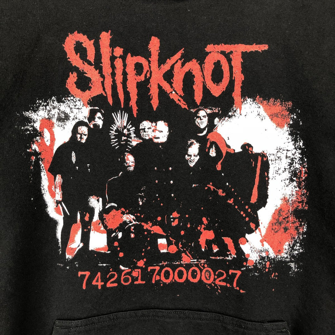 Port & Company Slipknot Band Sweatshirt Pullover Hoodie (Men's Size L) cotton black type Vintage Second Hand