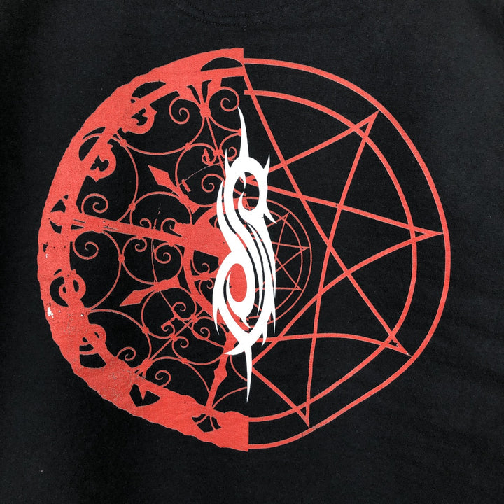 Port & Company Slipknot Band Sweatshirt Pullover Hoodie (Men's Size L) cotton black type Vintage Second Hand