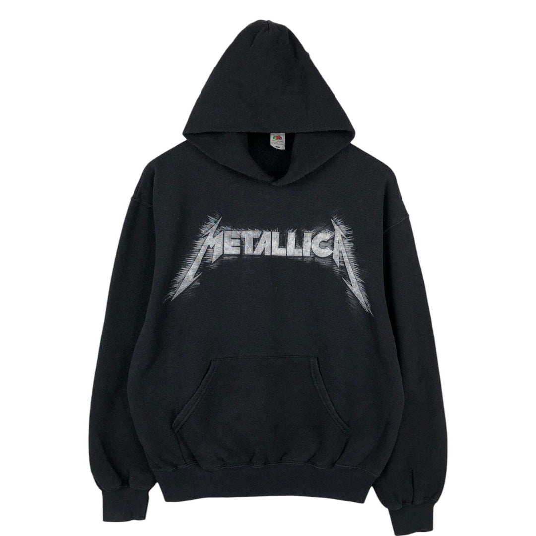 Fruit of the Loom Metallica Band Sweatshirt Pullover Hoodie, Men's Size M (approx.) cotton black type Vintage Second Hand