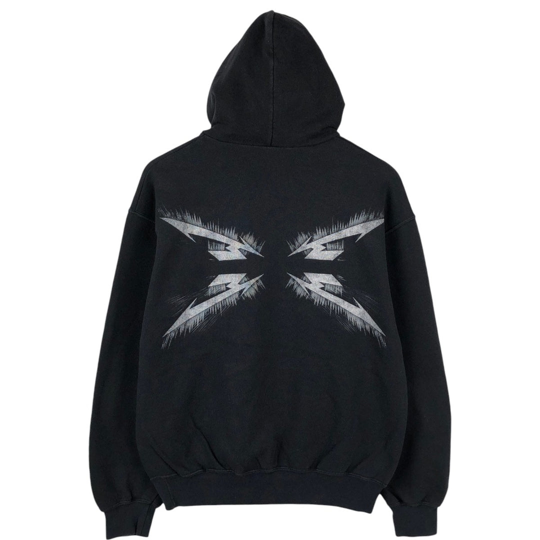 Fruit of the Loom Metallica Band Sweatshirt Pullover Hoodie, Men's Size M (approx.) cotton black type Vintage Second Hand