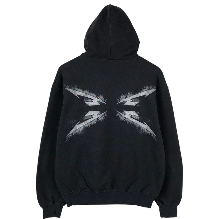 Fruit of the Loom Metallica Band Sweatshirt Pullover Hoodie, Men's Size M (approx.) cotton black type Vintage Second Hand