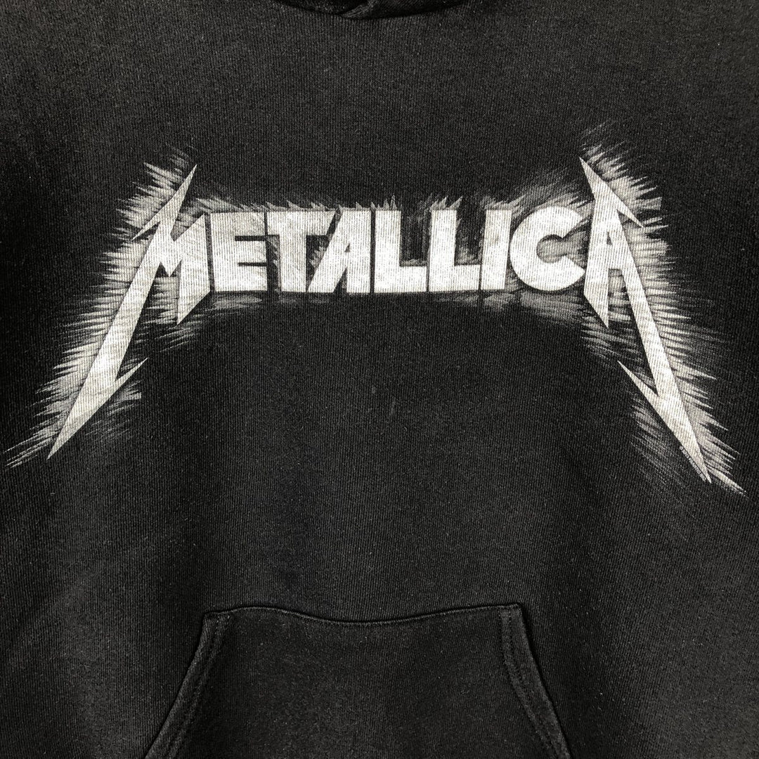 Fruit of the Loom Metallica Band Sweatshirt Pullover Hoodie, Men's Size M (approx.) cotton black type Vintage Second Hand