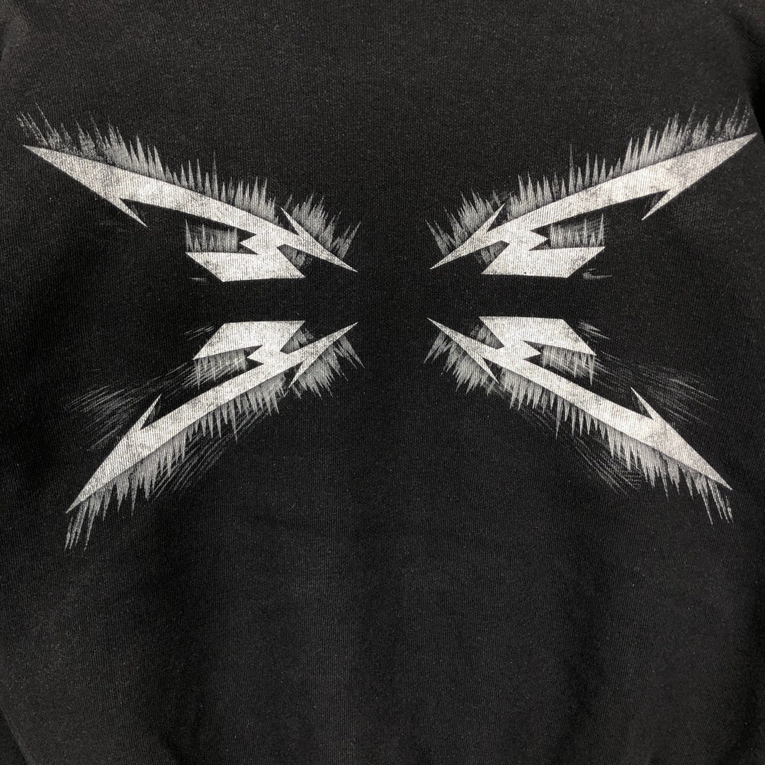 Fruit of the Loom Metallica Band Sweatshirt Pullover Hoodie, Men's Size M (approx.) cotton black type Vintage Second Hand