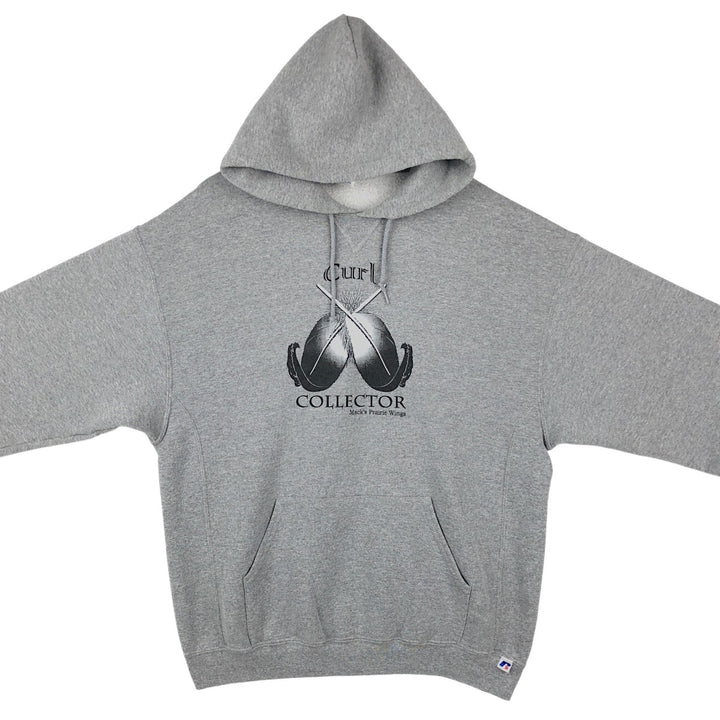 Russell sweatshirt pullover hoodie, men's size XL polyester gray type Vintage Second Hand