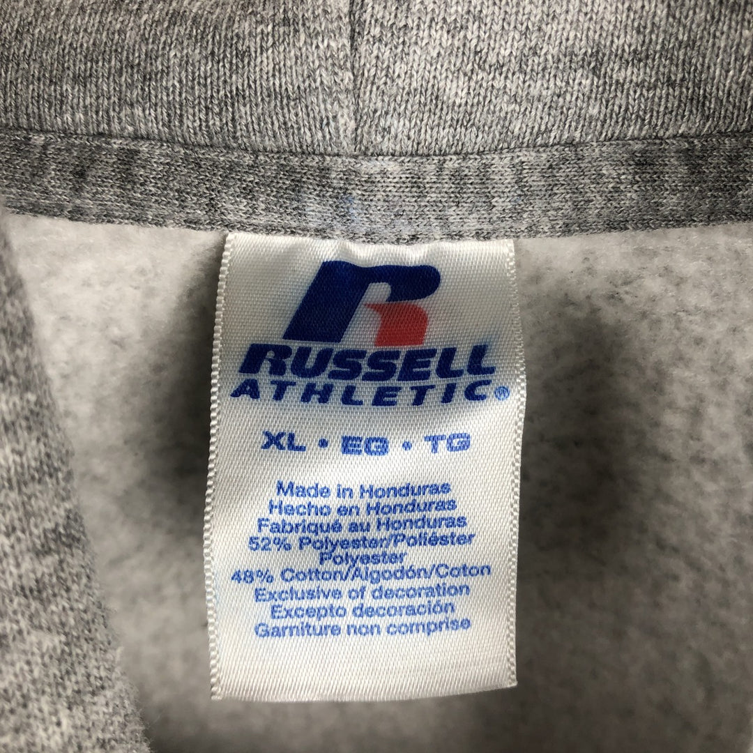 Russell sweatshirt pullover hoodie, men's size XL polyester gray type Vintage Second Hand