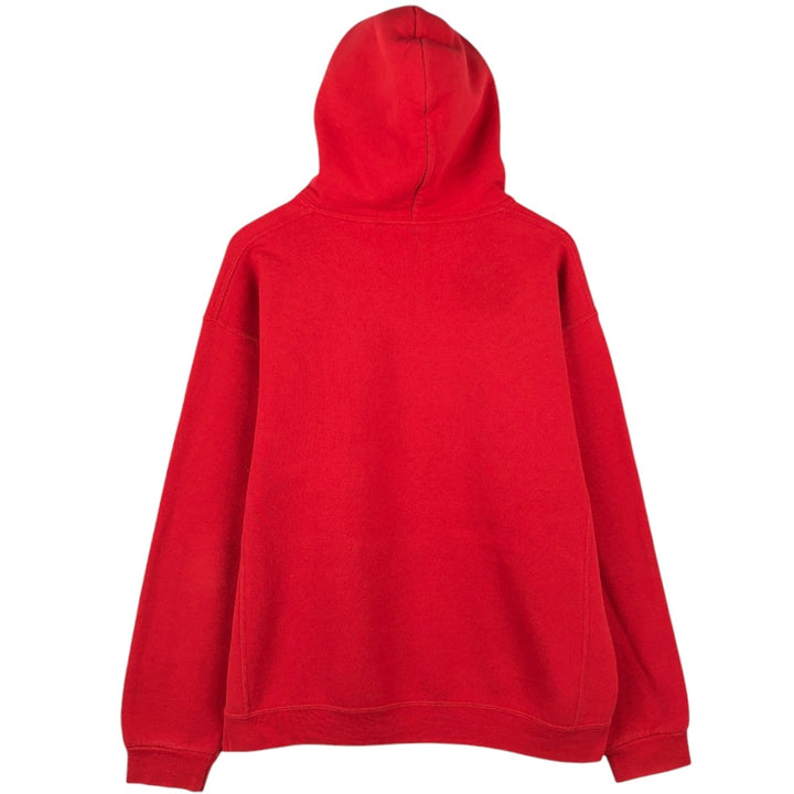 Russell sweatshirt pullover hoodie, men's size L (approx.) cotton red type Vintage Second Hand