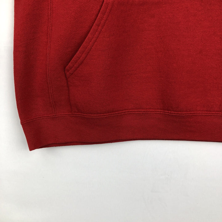 Russell sweatshirt pullover hoodie, men's size L (approx.) cotton red type Vintage Second Hand