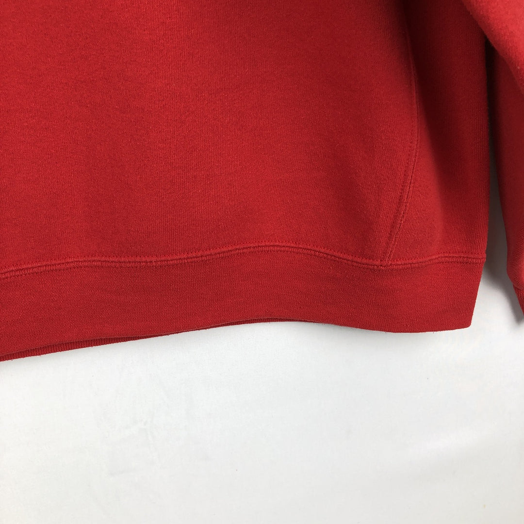 Russell sweatshirt pullover hoodie, men's size L (approx.) cotton red type Vintage Second Hand