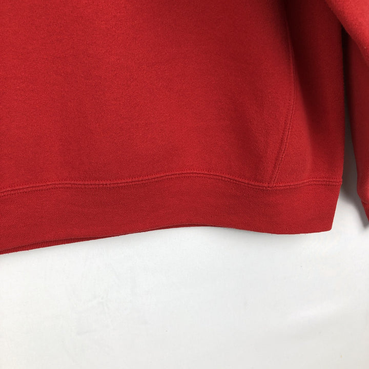 Russell sweatshirt pullover hoodie, men's size L (approx.) cotton red type Vintage Second Hand