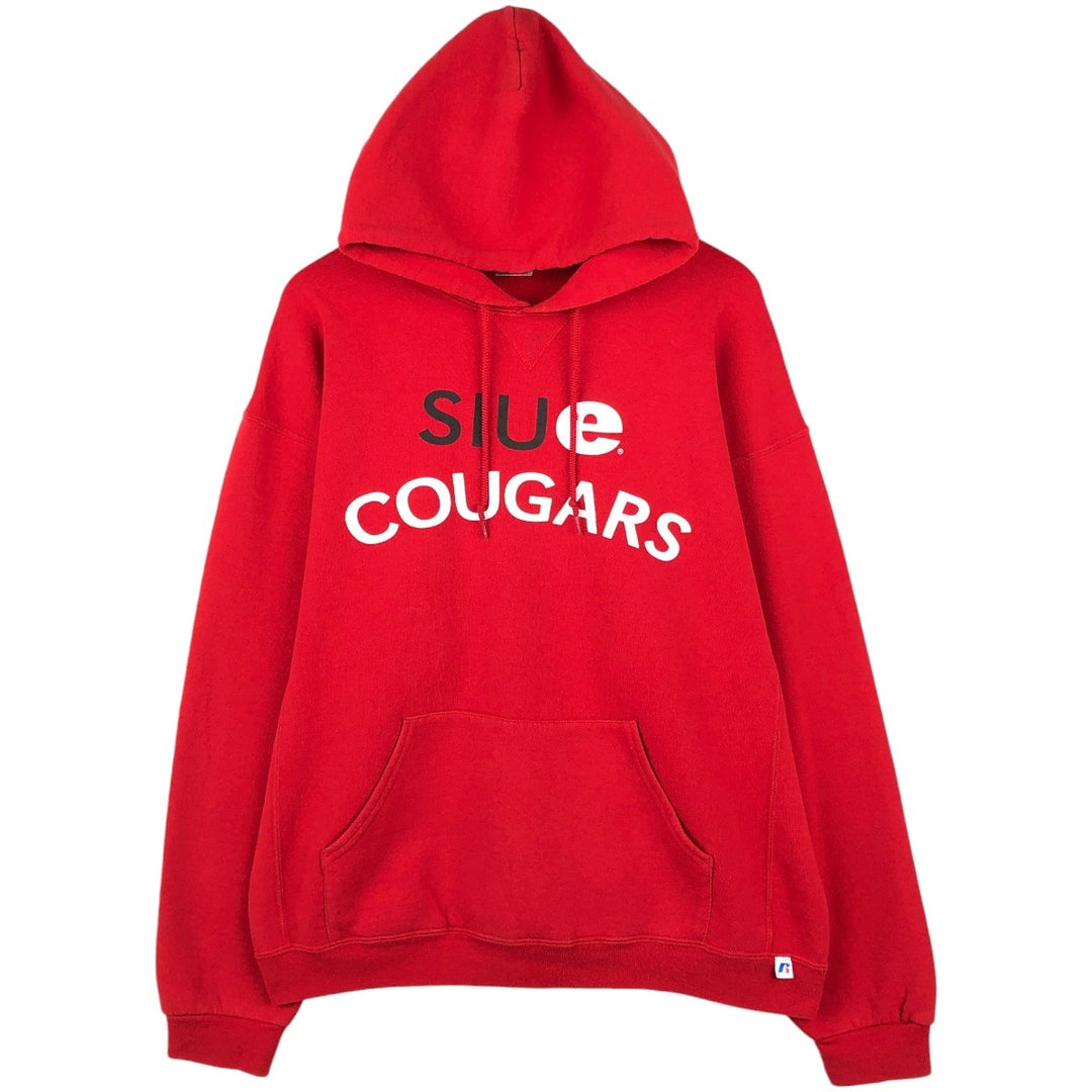 Russell College Sweatshirt Pullover Hoodie, Men's Size XL (approx.) cotton red type Vintage Second Hand