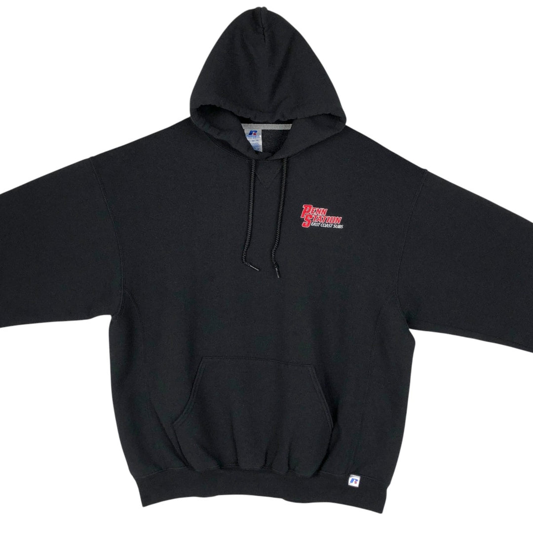 2000'S Russell Penn Station Advertising Sweatshirt Pullover Hoodie, Men's Size XL (approx.) cotton black type Vintage Second Hand