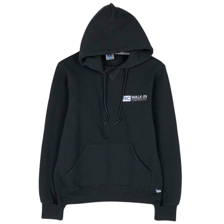 2000'S Russell RC WALK-IN CHIROPRACTIC Advertising Sweatshirt Pullover Hoodie (Men's Size S equivalent) cotton black type Vintage Second Hand