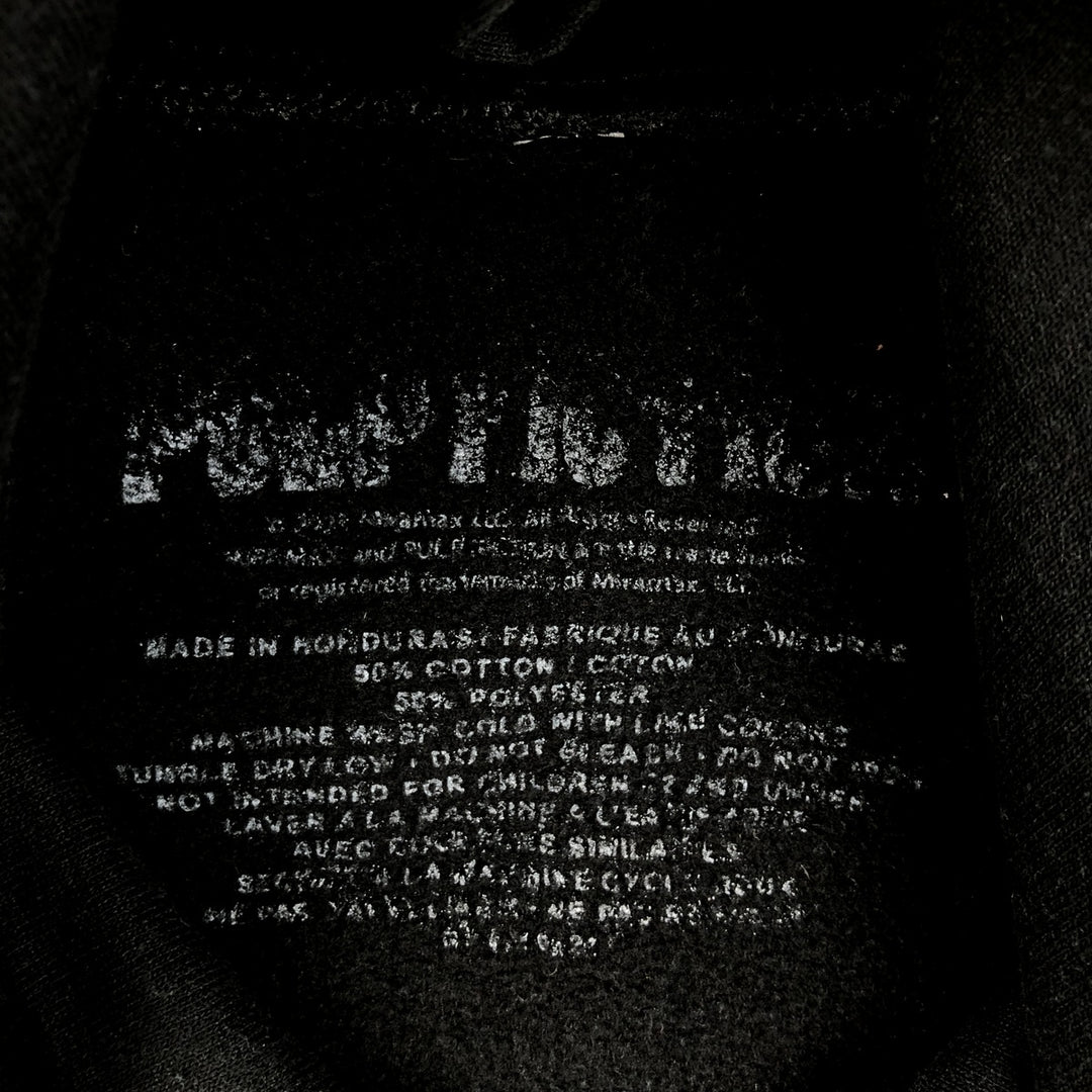 PULP FICTION Movie Sweatshirt Pullover Hoodie (Men's Size L) cotton black type Vintage Second Hand