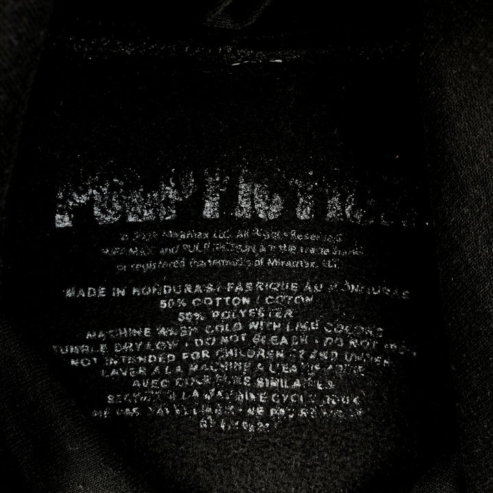 PULP FICTION Movie Sweatshirt Pullover Hoodie (Men's Size L) cotton black type Vintage Second Hand