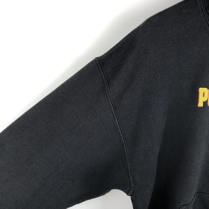 PULP FICTION Movie Sweatshirt Pullover Hoodie (Men's Size L) cotton black type Vintage Second Hand