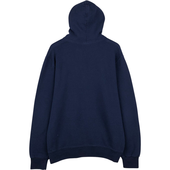 Russell sweatshirt pullover hoodie, men's size L (approx.) cotton navy blue type Vintage Second Hand